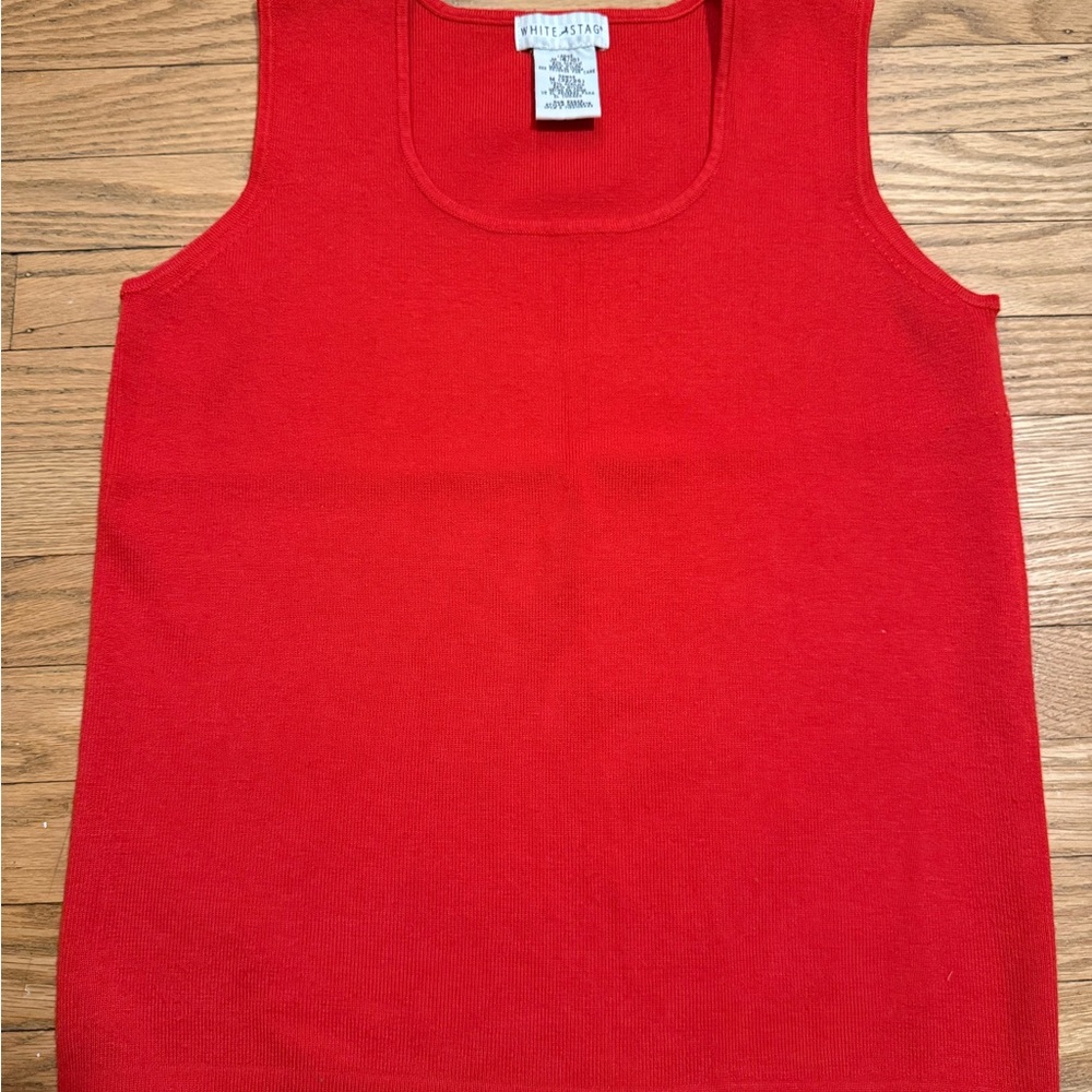 White Stag Red Sweater Tank